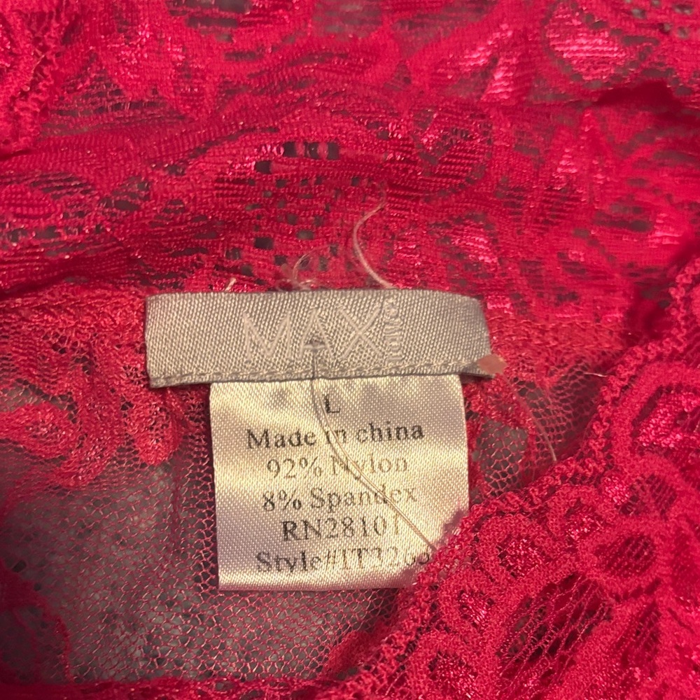 Max Rave Pink Lace Top - Picture 4 of 6